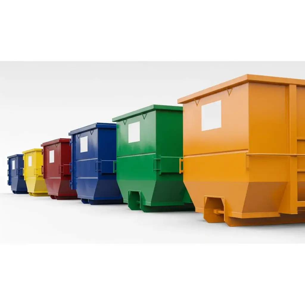 Dumpsters of various sizes
