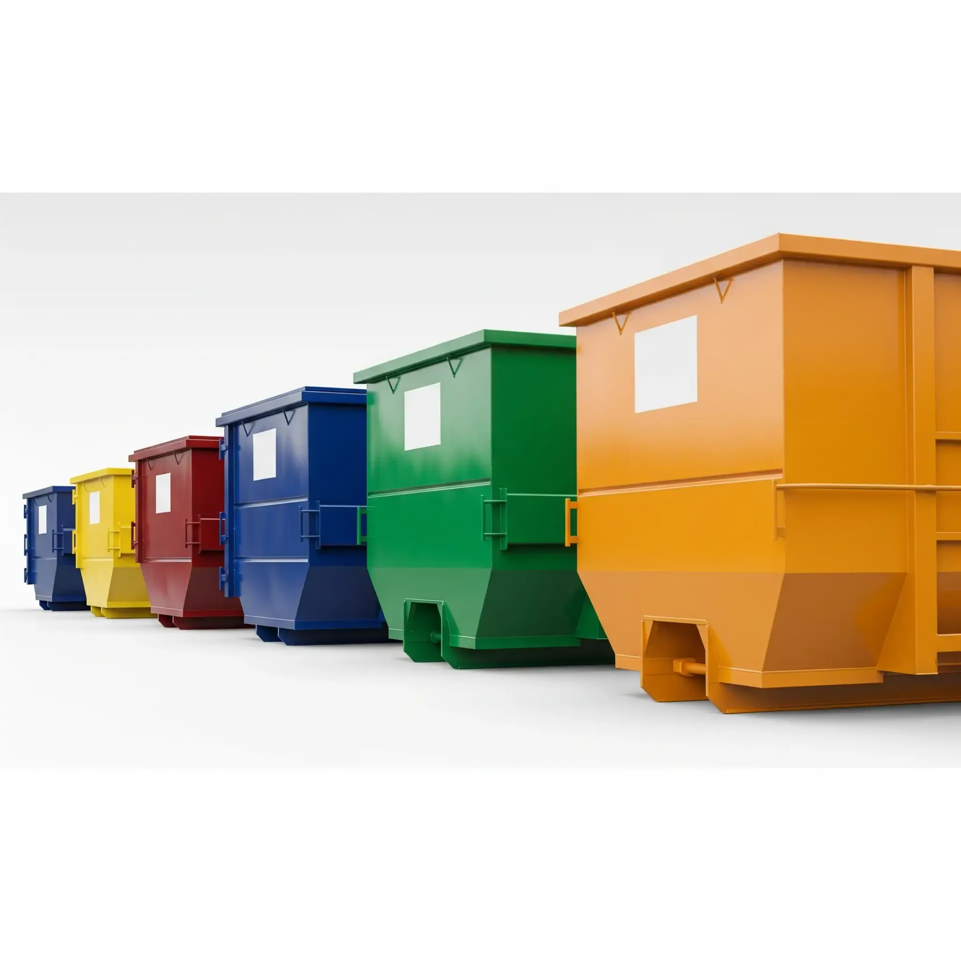 Dumpsters of various sizes