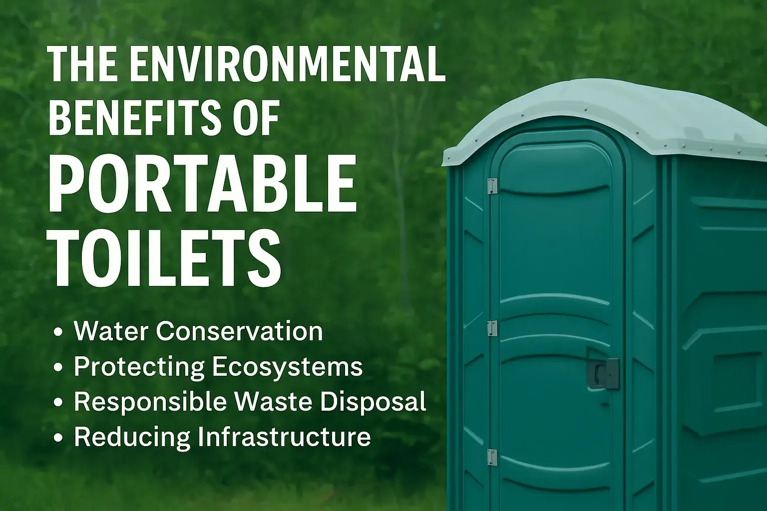 The environmental benefits of portable toilets